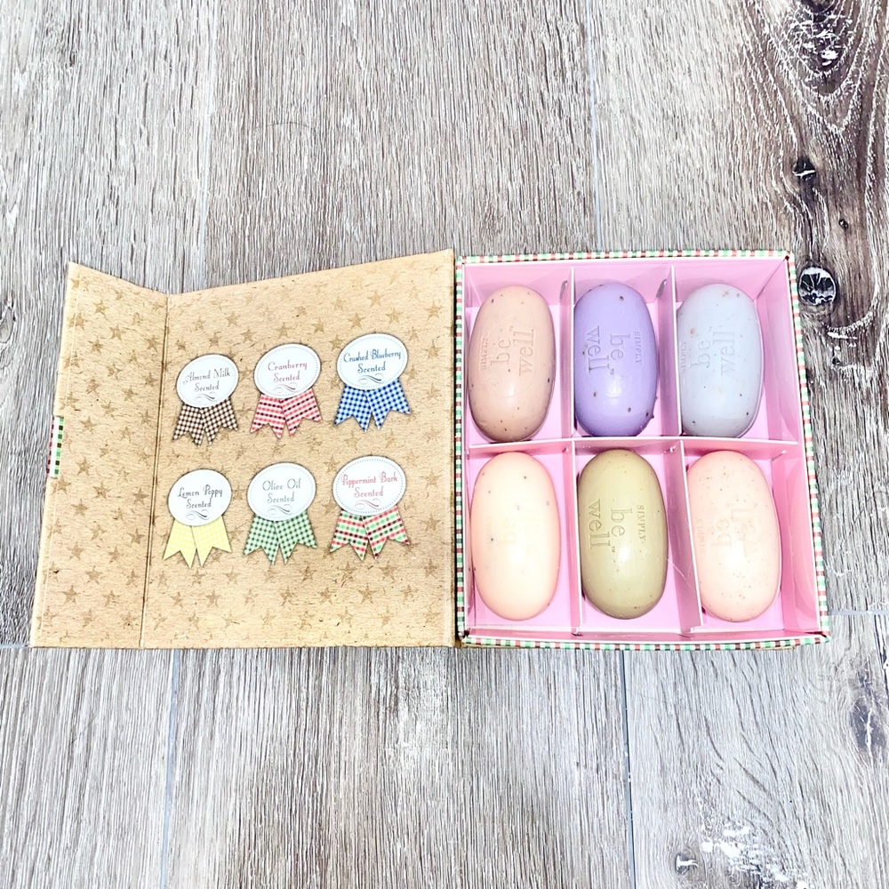 Simply Be Well Set Of 6 Moisturizing Soap Bar Set